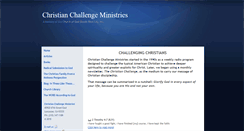 Desktop Screenshot of christianchallengeministries.org