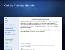 Tablet Screenshot of christianchallengeministries.org